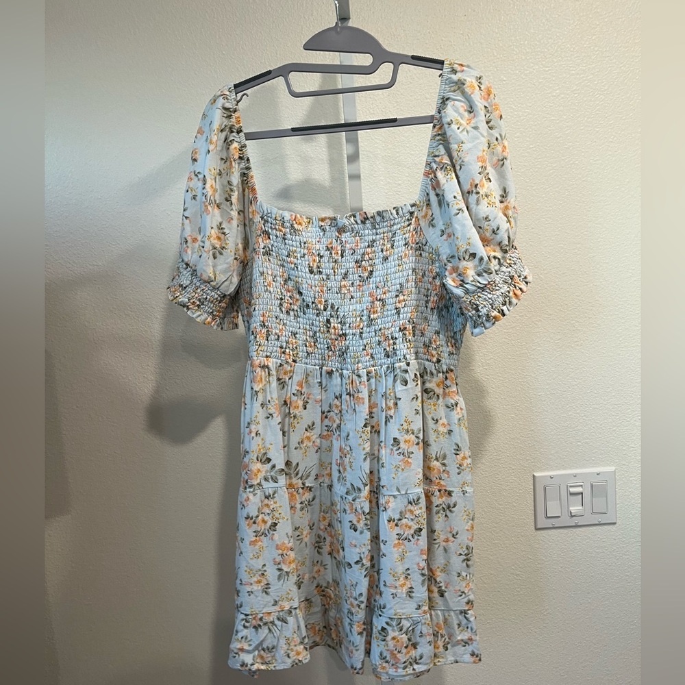 American Eagle Outfitters Picnic Pretty Puff-Sleeve Dress - Picture 7 of 7